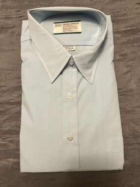 Sears Perma Prest Men's Light Blue Shirt